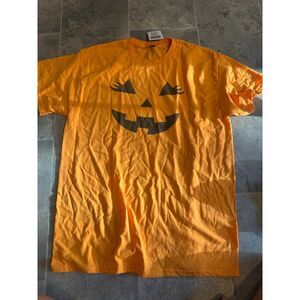 Jack O'Lantern with Lashes graphic tee